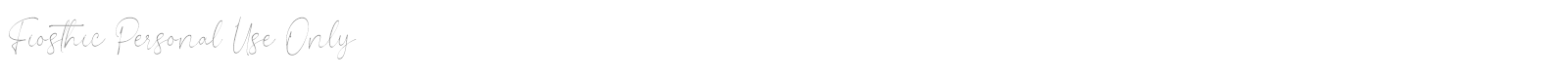Fiosthic font preview